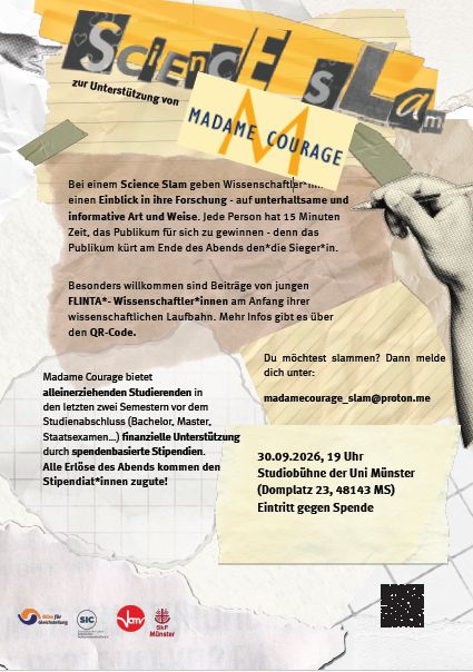 Plakat zum Science Slam am 30.09.2026